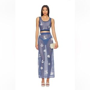 Agua Bendita Blue Sheer Nautical Set